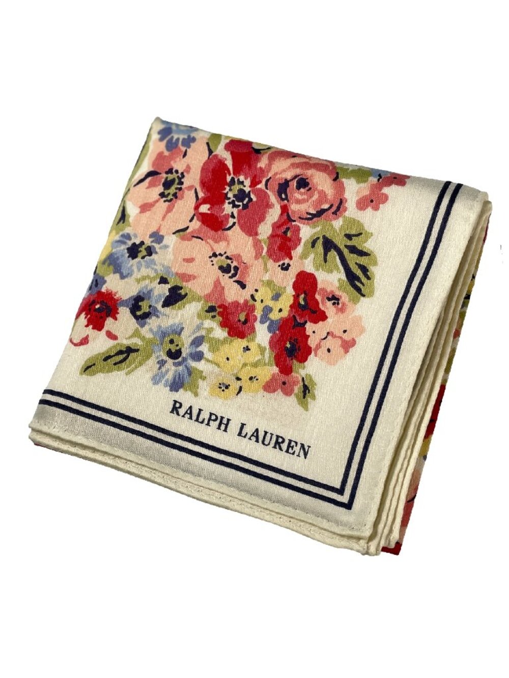 Never Worn Ralph Lauren Floral Cotton Scarf - Picture 2 of 15